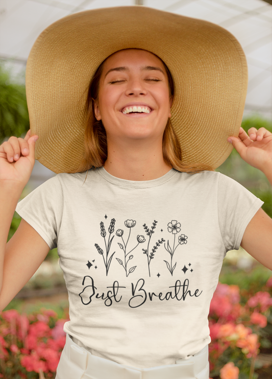 Just Breathe T-Shirt, XS-5X, 11 colors